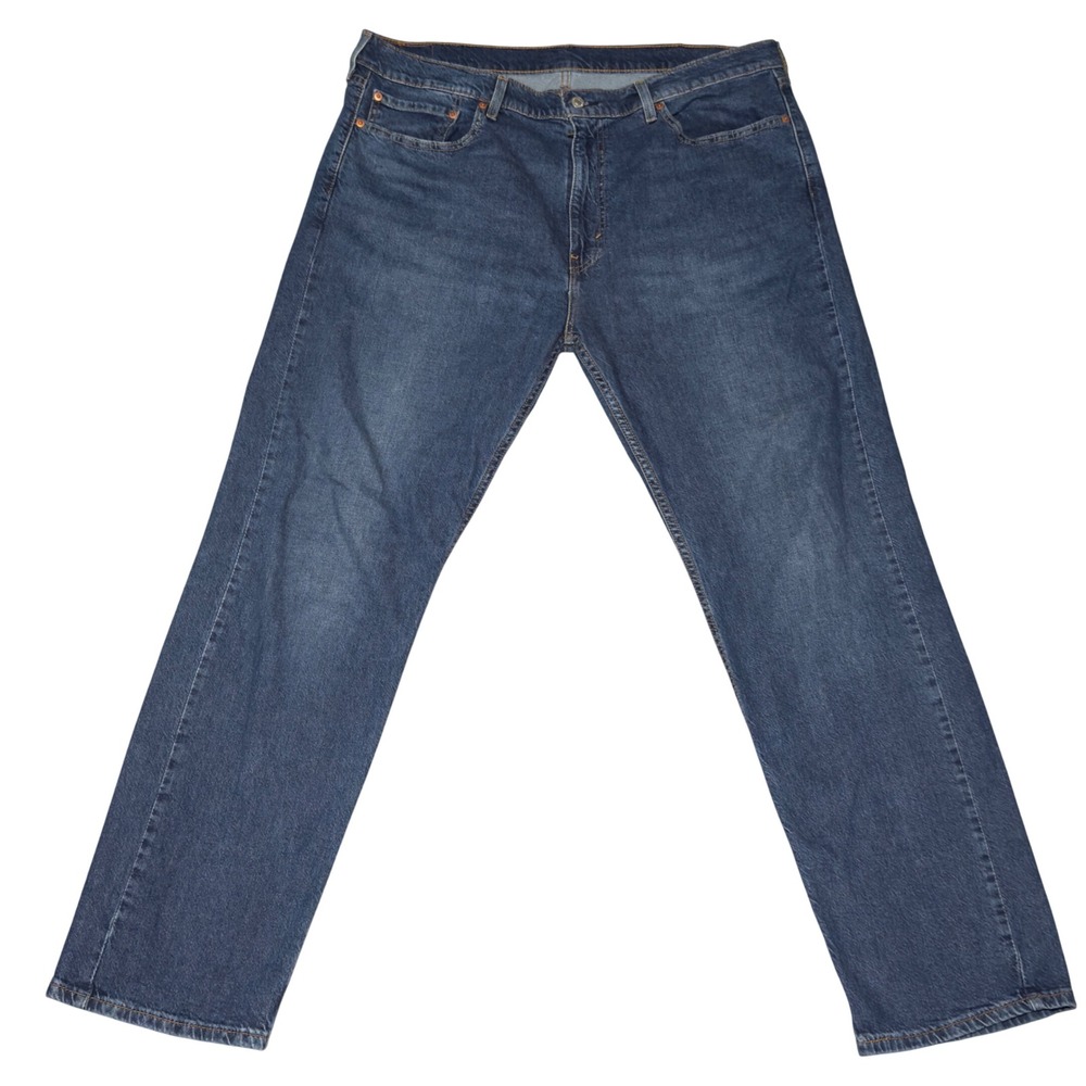 Levi's 505 Regular Fit Jeans Mens 40x32 Blue‎ Excellent Straight Leg Stretch
